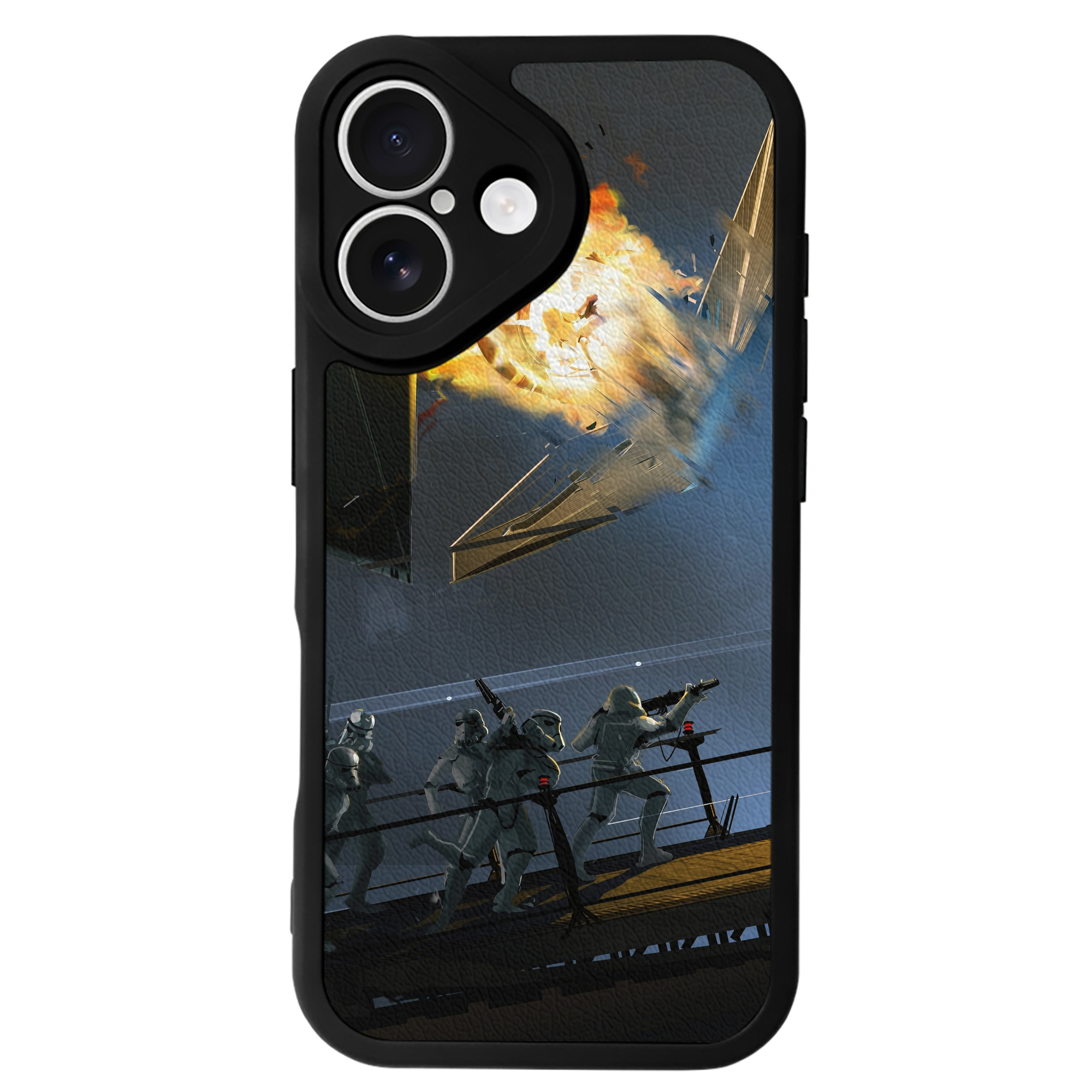 （画像用） スター・ウォーズ Star Wars 【iPhone 16シリーズ対応】シリコンスマホケース（レザー調） 材質：シリコン